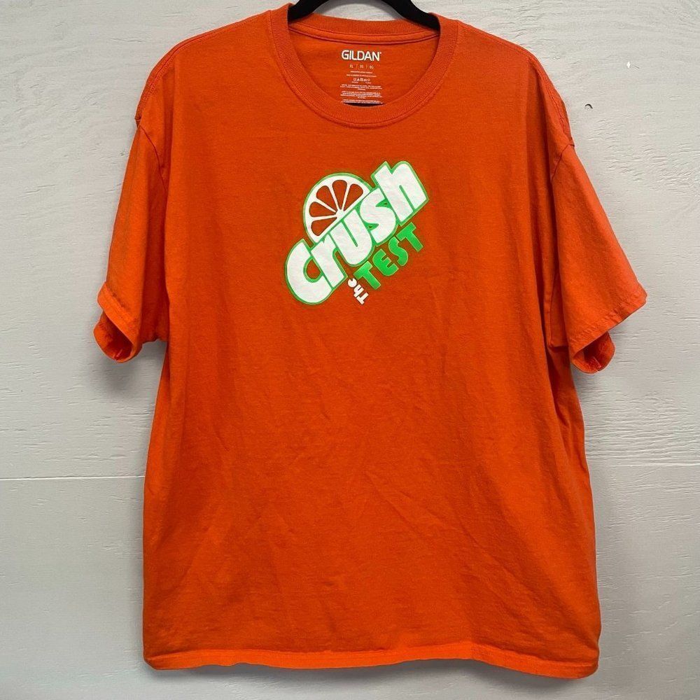 Gildan Orange Crush The Test T-shirt, Size‎ XL